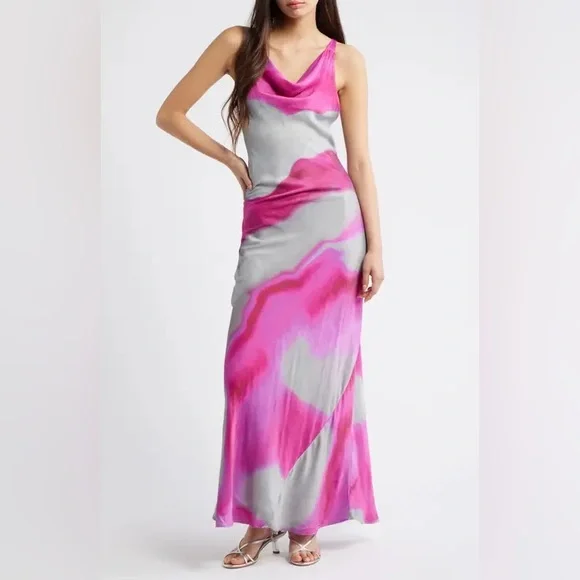 Topshop Cowl Neck Maxi Dress - Picture 2 of 3